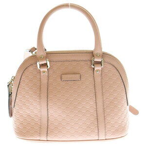 GUCCI Guccissima Leather Hand Shoulder Bag Pink